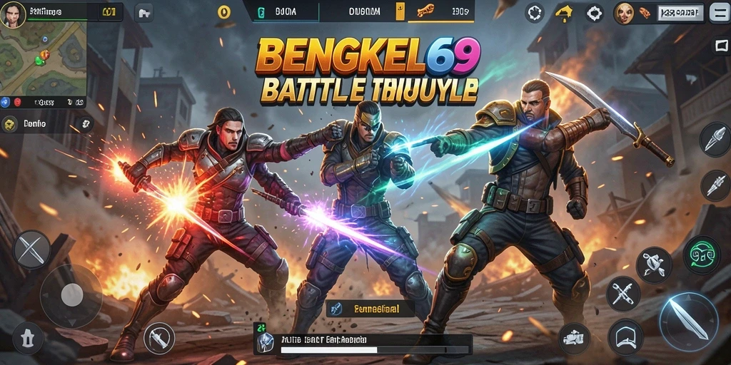 Gameplay seru dengan pertarungan hebat di BENGKEL69.