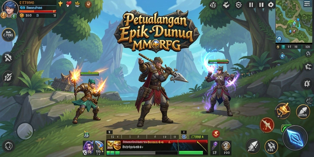 Tampilan gameplay dinamis dalam C7890 yang menarik.