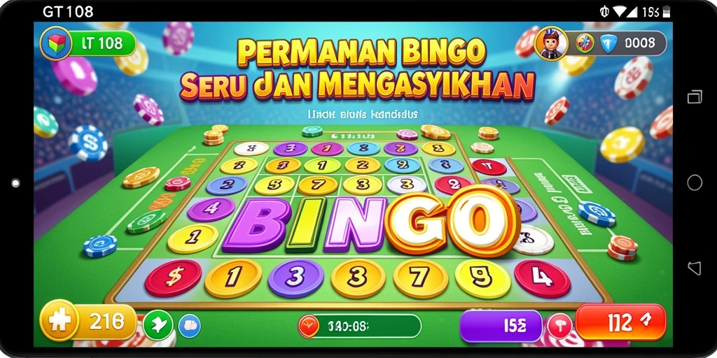 Tampilan gameplay Bingo yang menarik di GT108.