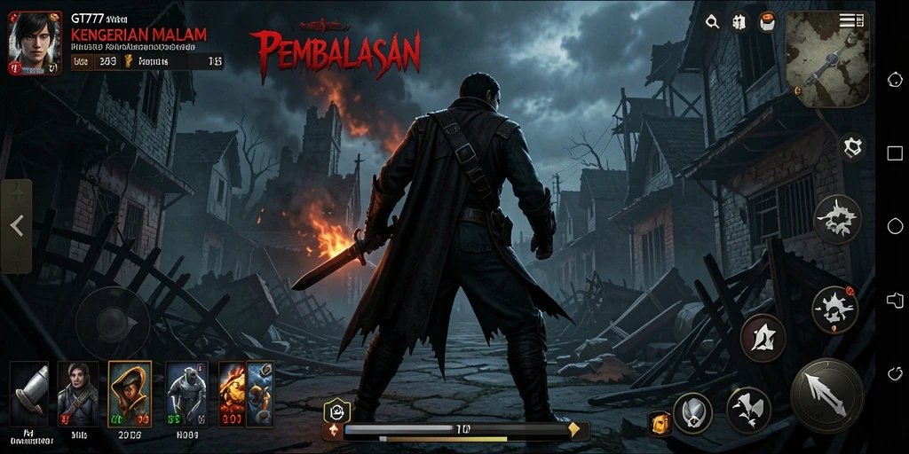 Screenshot utama Gameplay GT777 yang menampilkan kengerian mendebarkan.