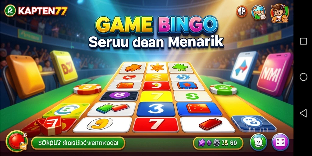 Screenshot gameplay KAPTEN77 menampilkan keseruan bermain Bingo.