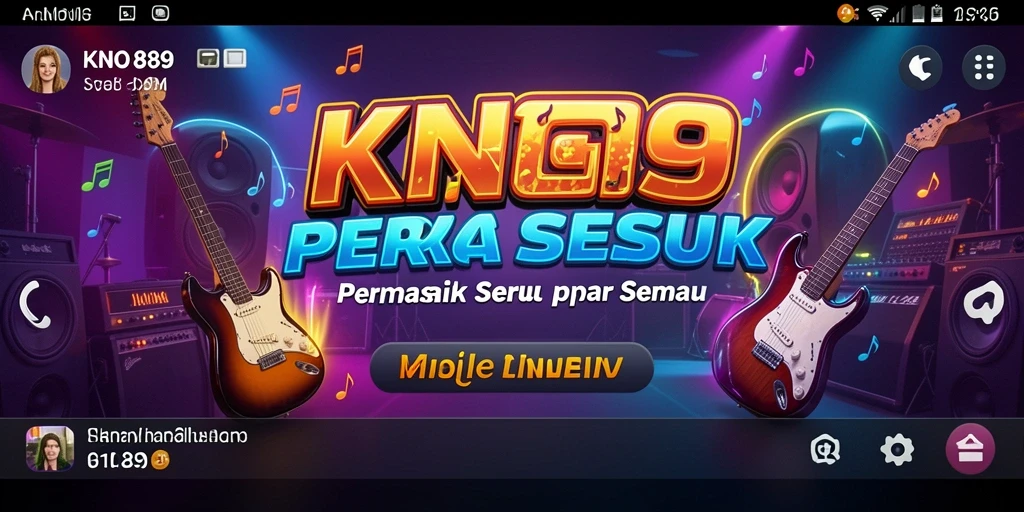 Tampilan gameplay KNO89 yang menampilkan pengalaman bermain musik yang menyenangkan.