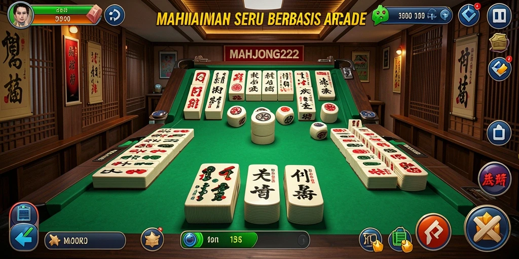 Menampilkan gameplay seru dalam <strong>MAHJONG222</strong> yang memukau.