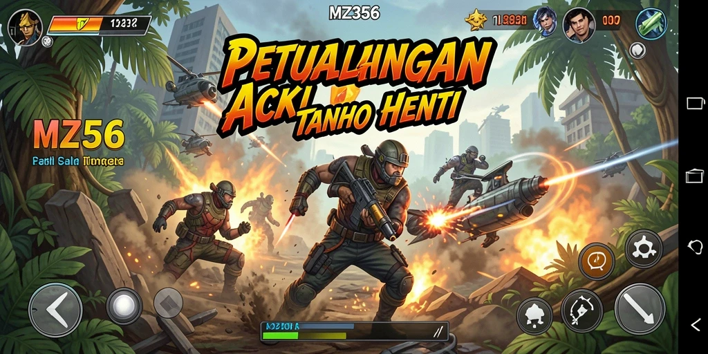 Tampilan gameplay MZ356 yang penuh aksi dan tantangan.