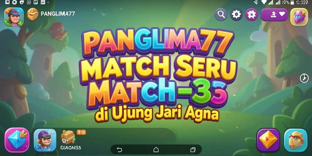Tampilan gameplay menarik dari PANGLIMA77 yang memukau dan penuh warna.