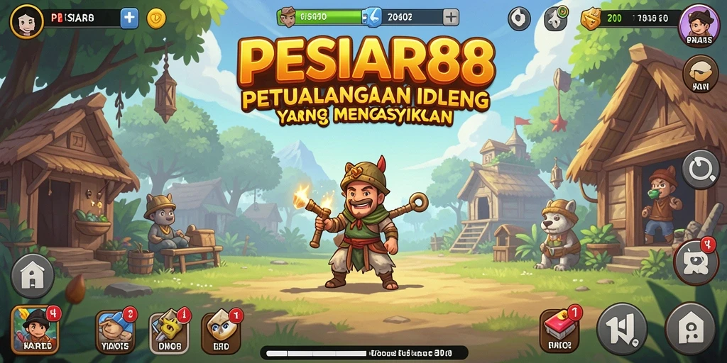 Screenshot PESIAR88 menunjukkan aksi gameplay Idle yang menarik.
