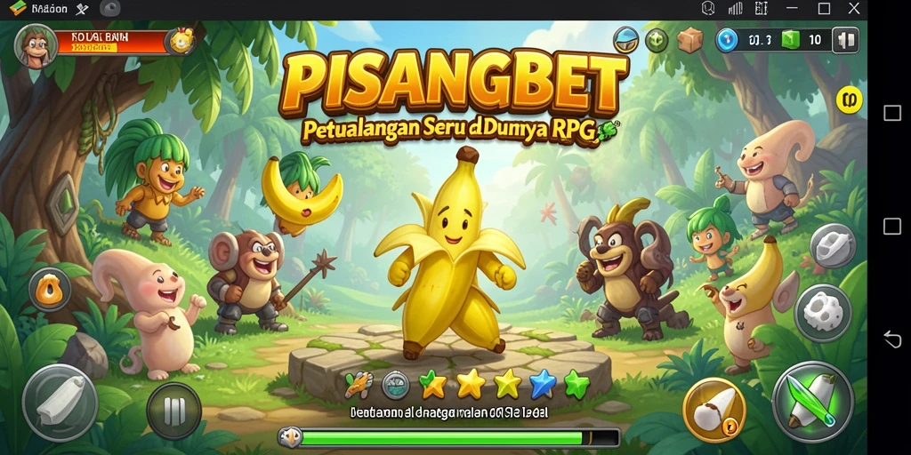 Tampilan gameplay PISANGBET dengan aksi seru dalam dunia RPG.