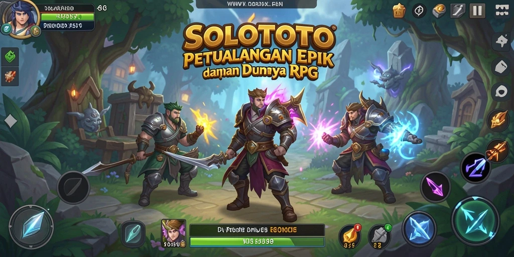 Gameplay RPG yang menegangkan dan penuh strategi dalam SOLOTOTO.