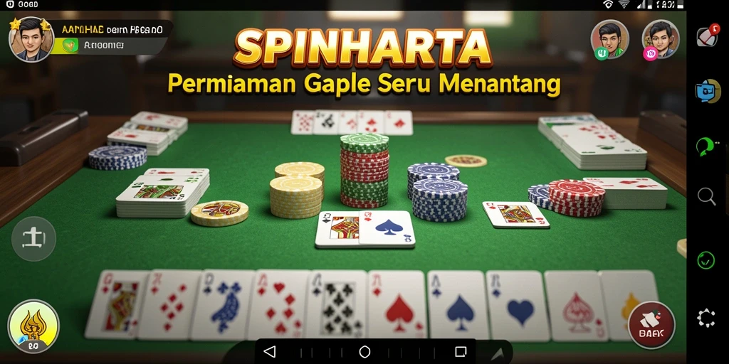 Tampilan gameplay SPINHARTA yang seru dan interaktif.
